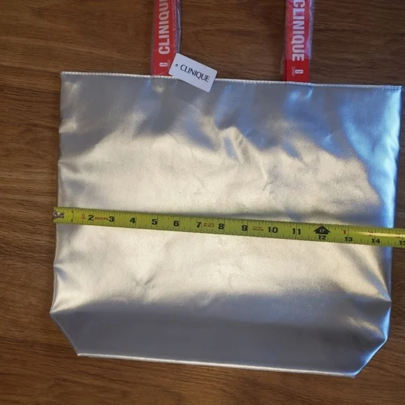 Clinique Silver Tote Bag  #New - Picture 7 of 7